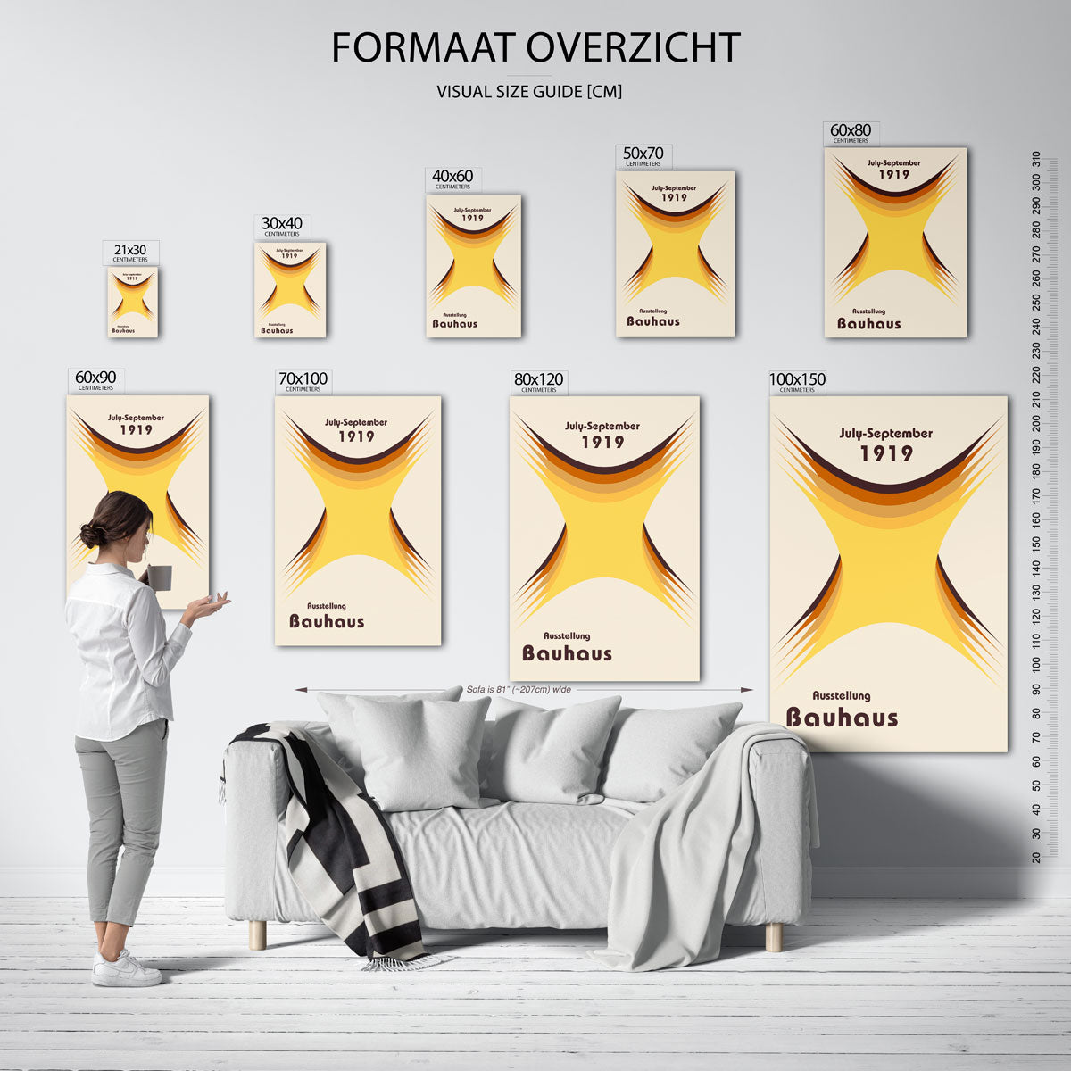 Vorm en kleurvlakken Poster