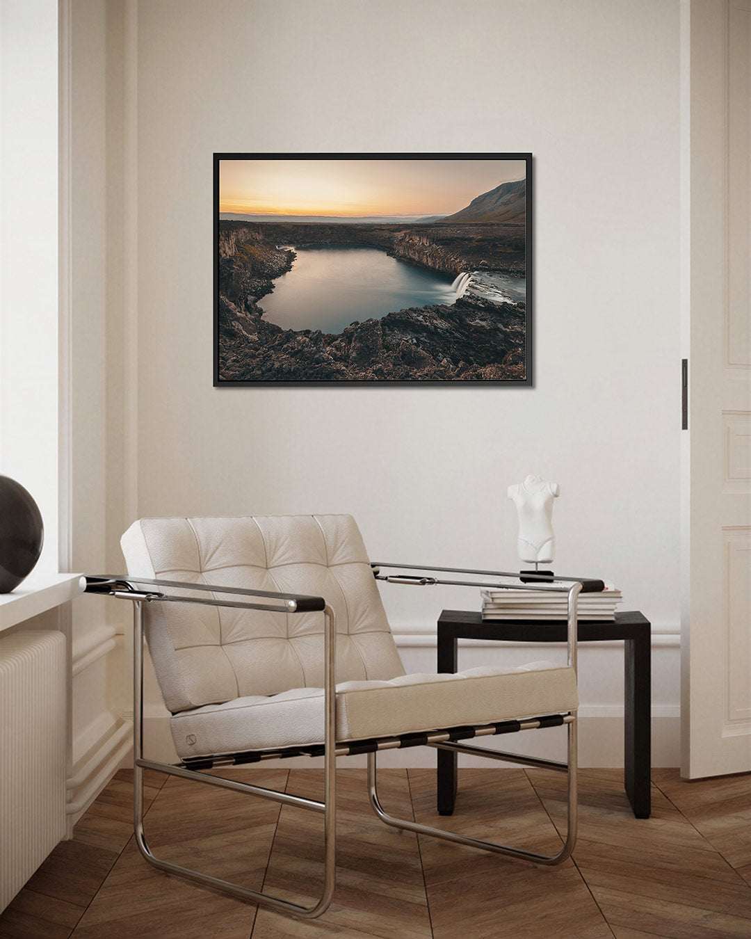 Rustige waterval Kunstwerk