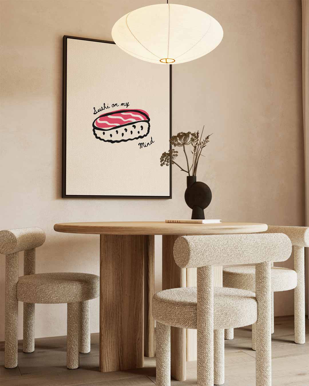 Sushi op Mijn Geest Kunstwerk-canvas-dibond-plexiglas-wanddecoratie-WallArtistic