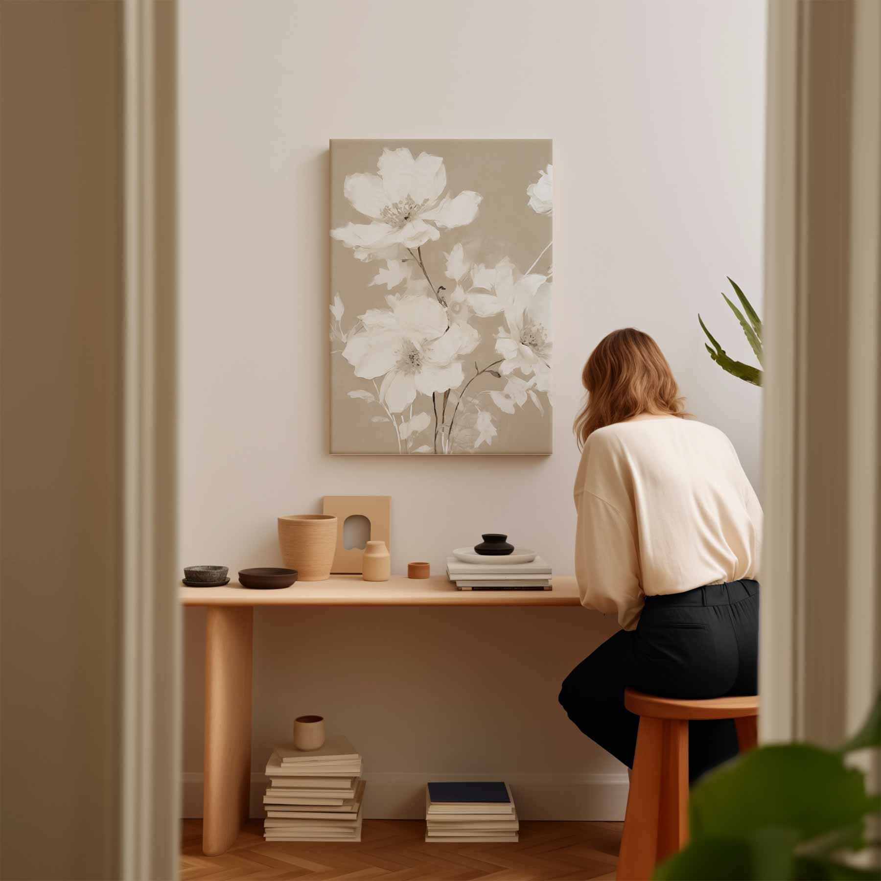Zachte Bloemen Droom Kunstwerk-canvas-dibond-plexiglas-wanddecoratie-WallArtistic