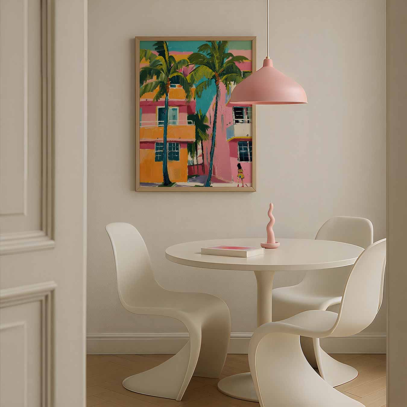 Zonnige Palmboom Escapade Poster-WallArtistic