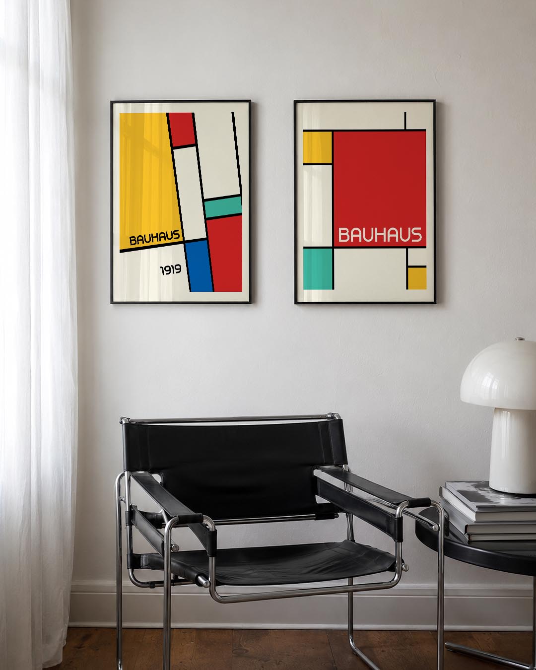 Kleurvlakken en lijnen Posterset