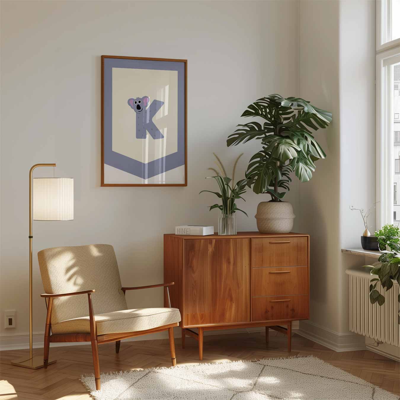 Vrolijke Koala Kinderkamerposter