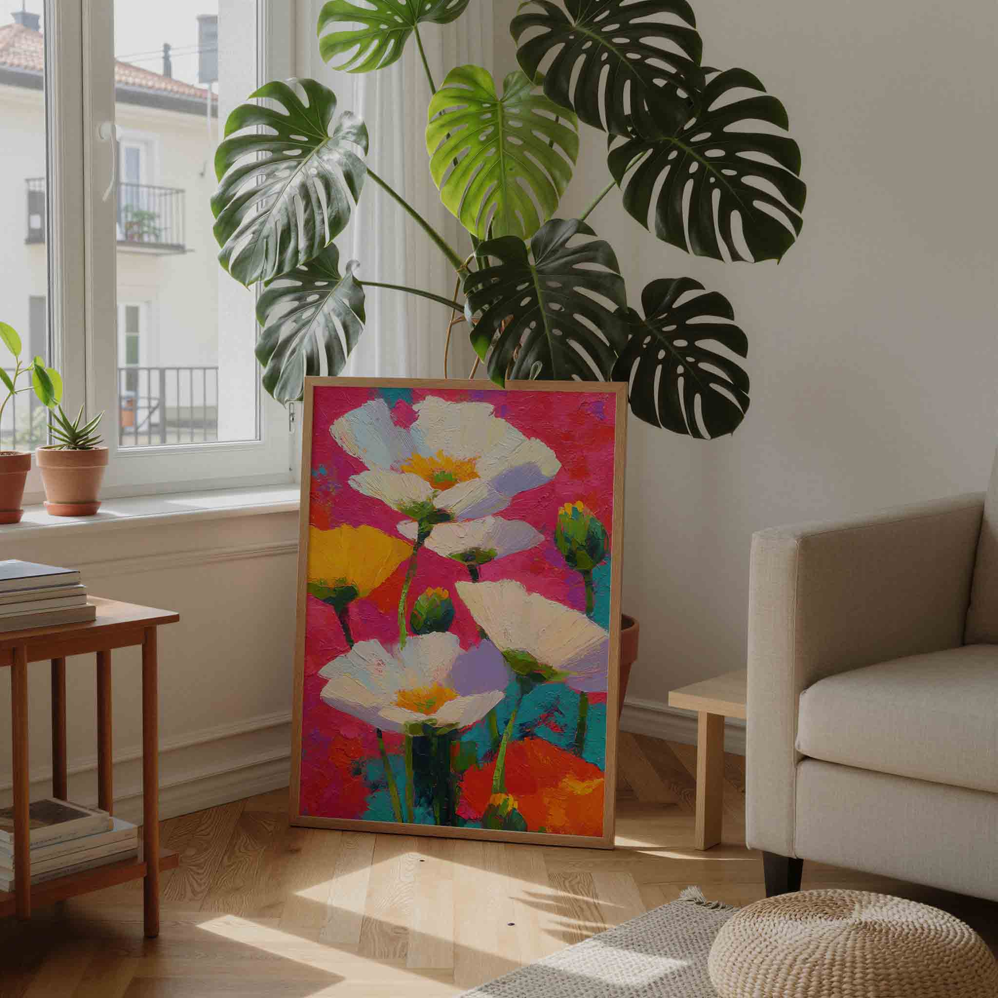Bloemen in felle kleuren Poster