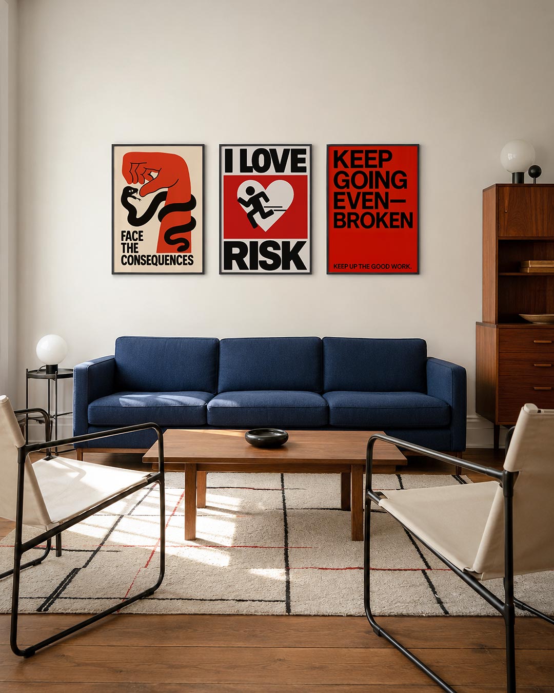 Krachtige confrontatie Posterset