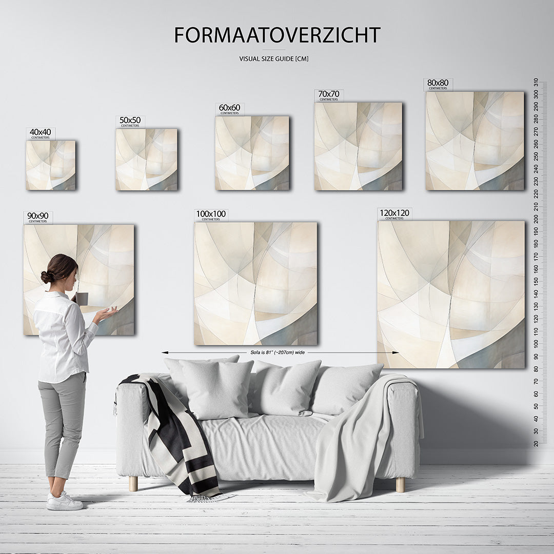 Organische lijnvormen Kunstwerk