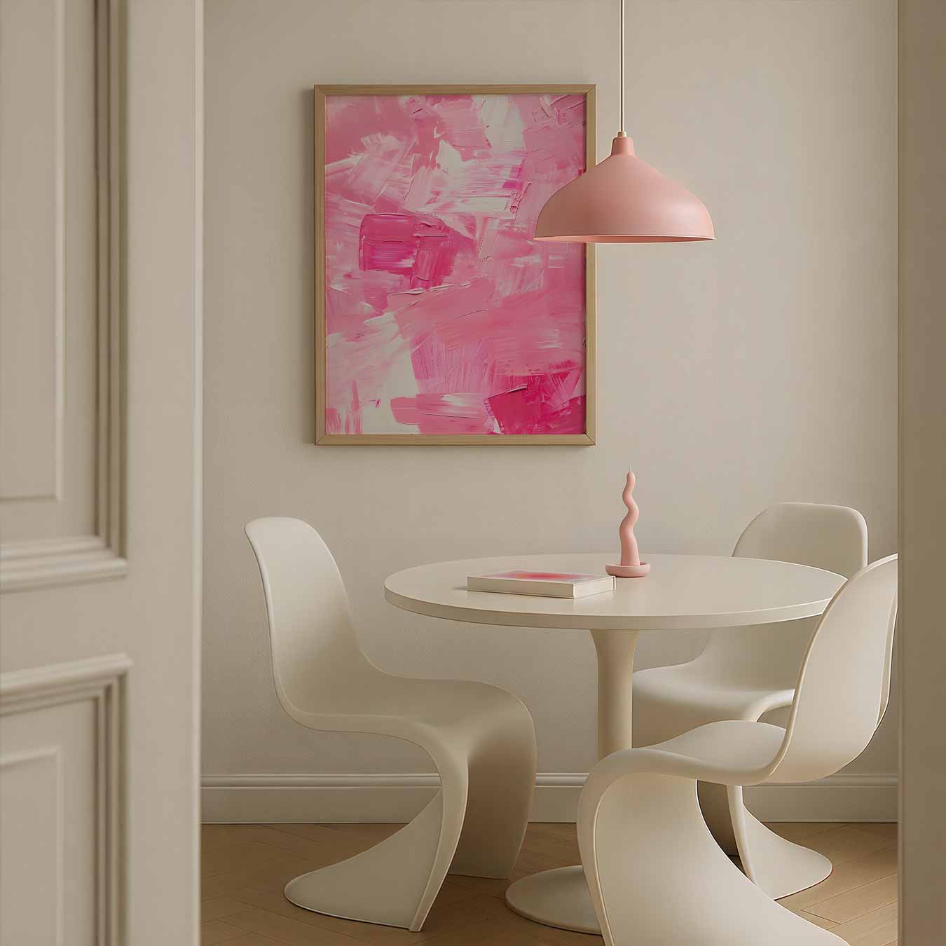 Romantische Roze Abstracte Poster