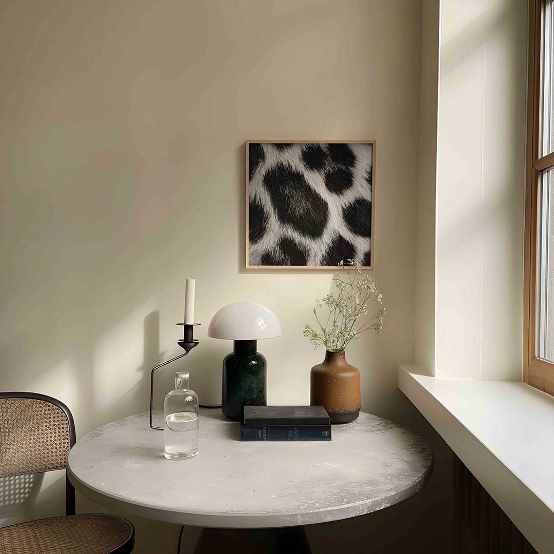 Zwart witte vacht Poster