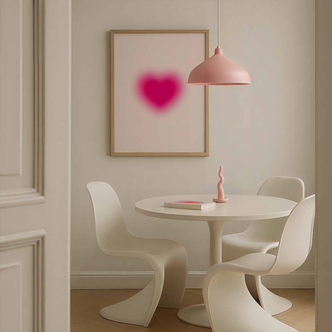 Roze Hart Poster