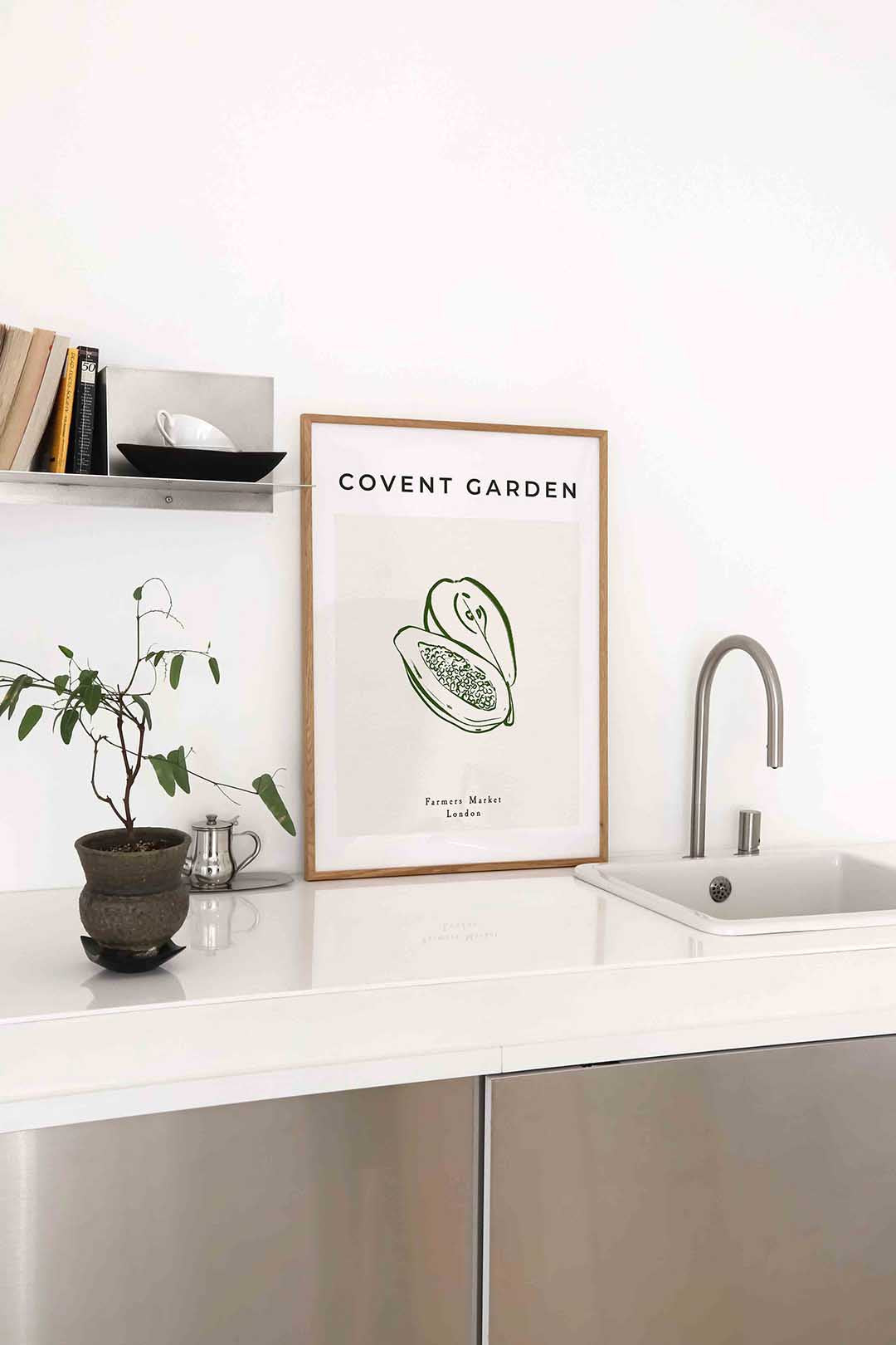Papaya schets Poster