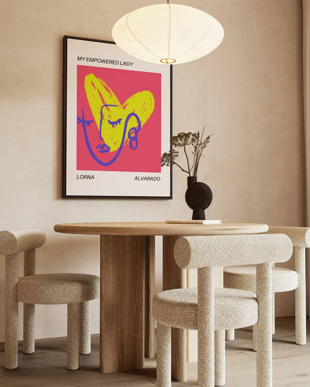 My Empowered Lady Kunstwerk-canvas-dibond-plexiglas-wanddecoratie-WallArtistic