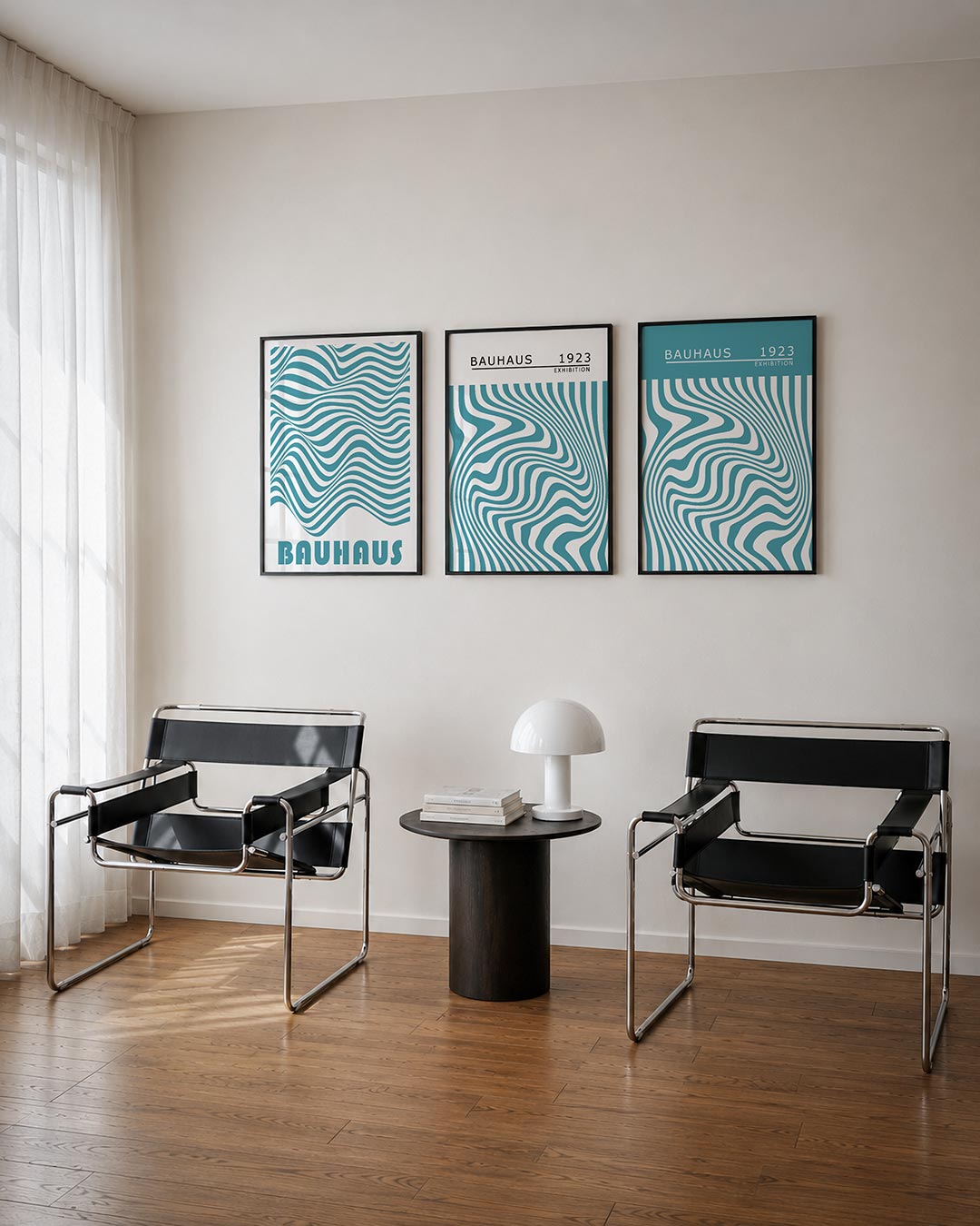 Golvend lijnenspel Posterset