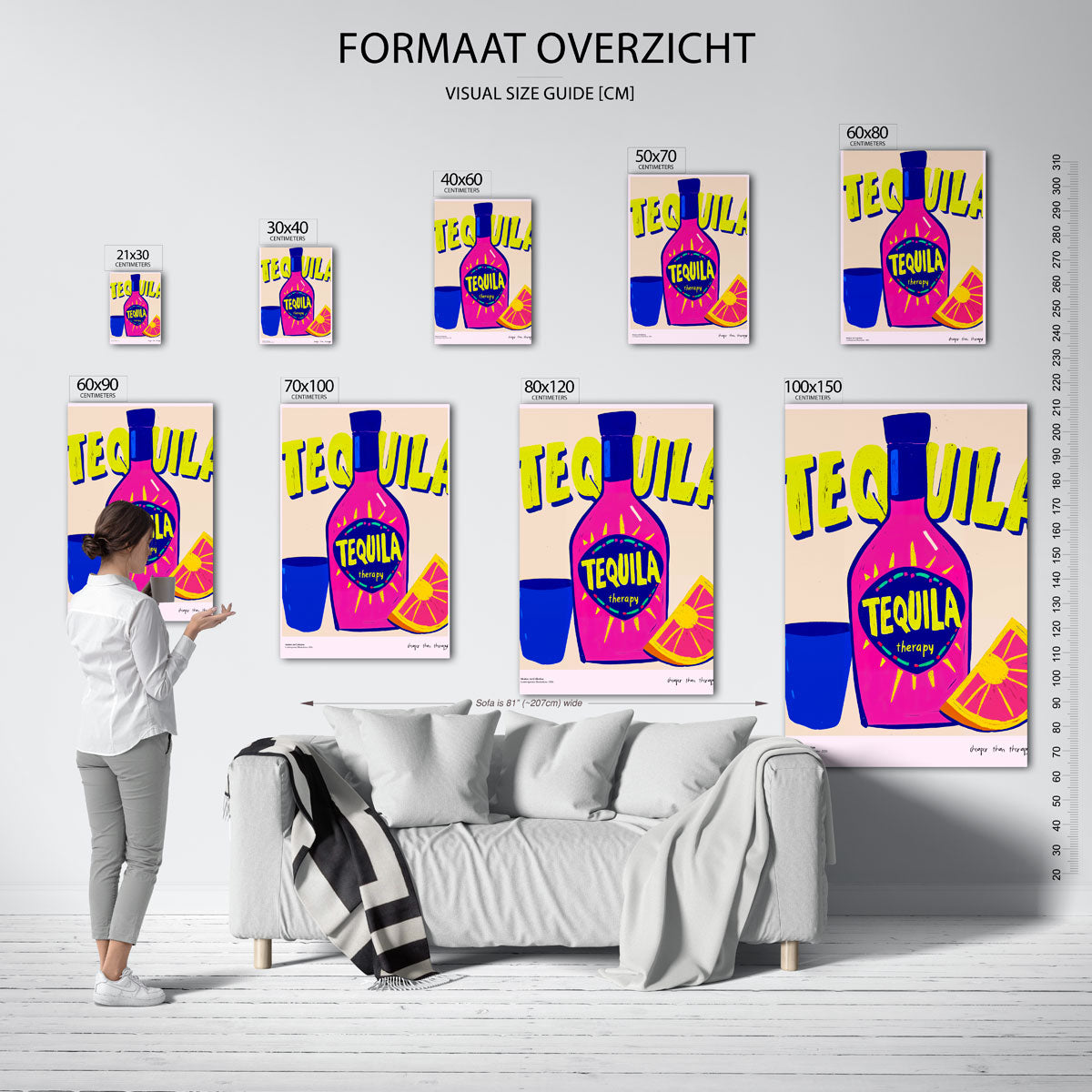 Tequila fles Poster