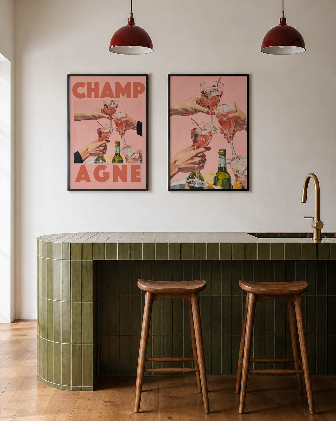 Feestelijke toast Posterset