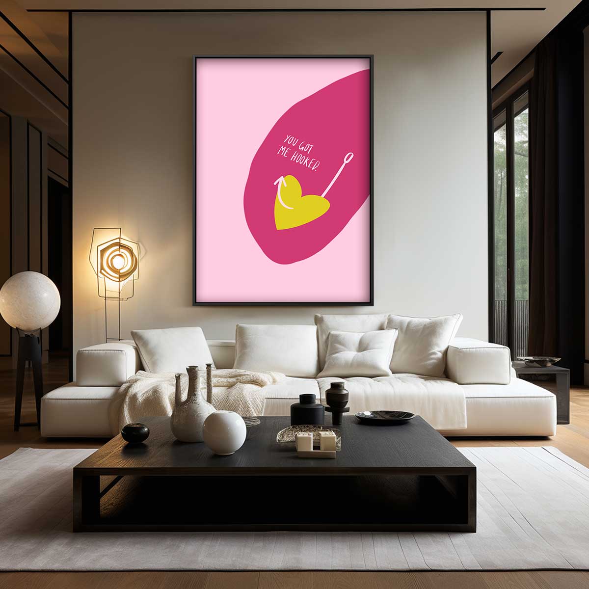 Hartenhaak Liefde Kunstwerk-canvas-dibond-plexiglas-wanddecoratie-WallArtistic