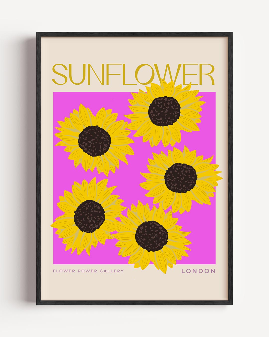 Zonnige Zonnebloem Poster-WallArtistic