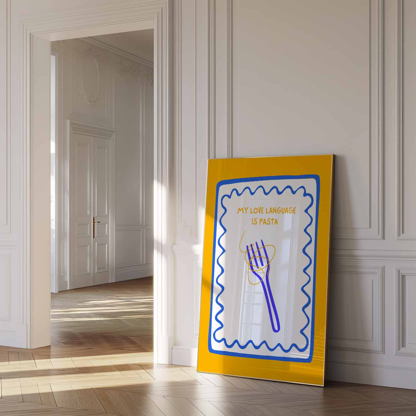 Pasta Liefde Taal Poster