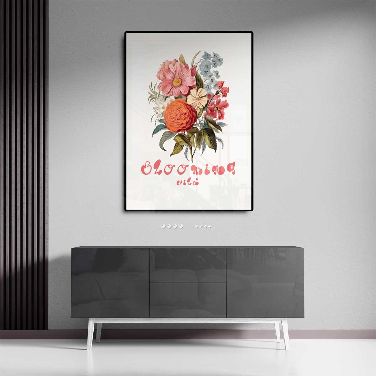 Bloeiend Wild Kunstwerk-canvas-dibond-plexiglas-wanddecoratie-WallArtistic