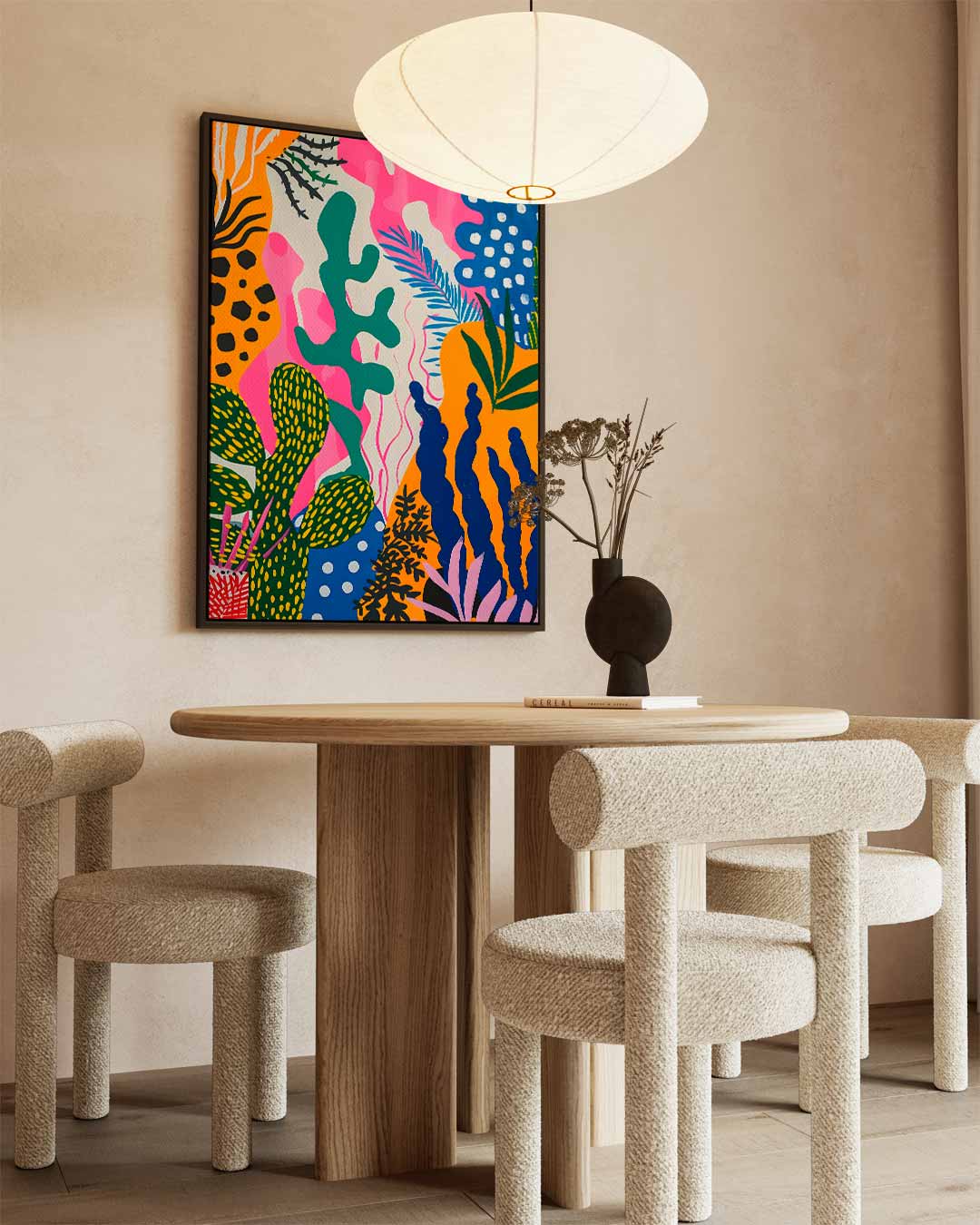 Kleurrijke Botanicus Kunstwerk-canvas-dibond-plexiglas-wanddecoratie-WallArtistic