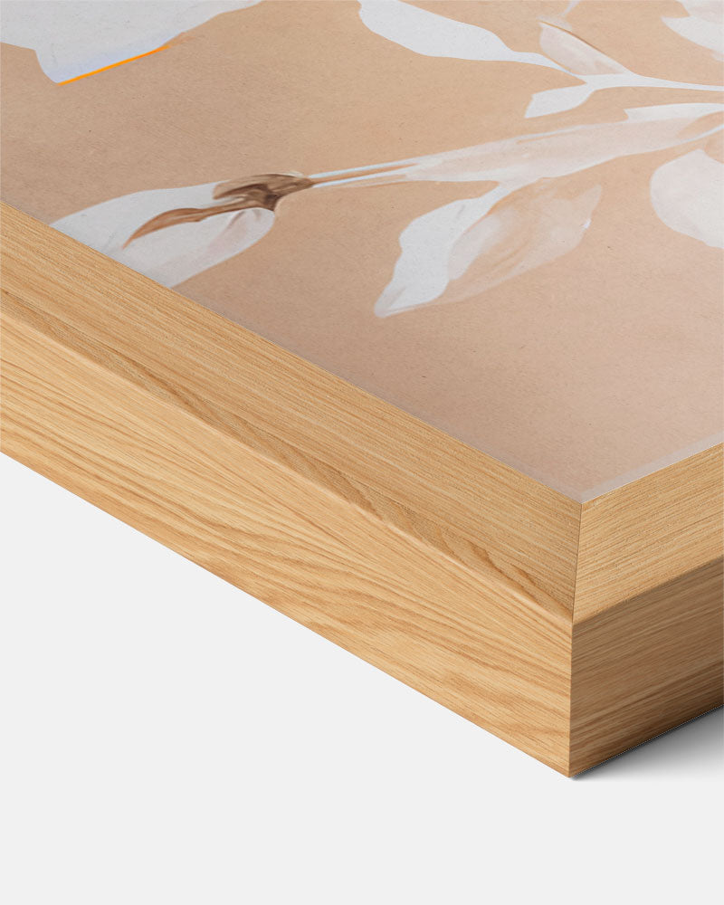 Bloemenpracht op Beige Poster-WallArtistic