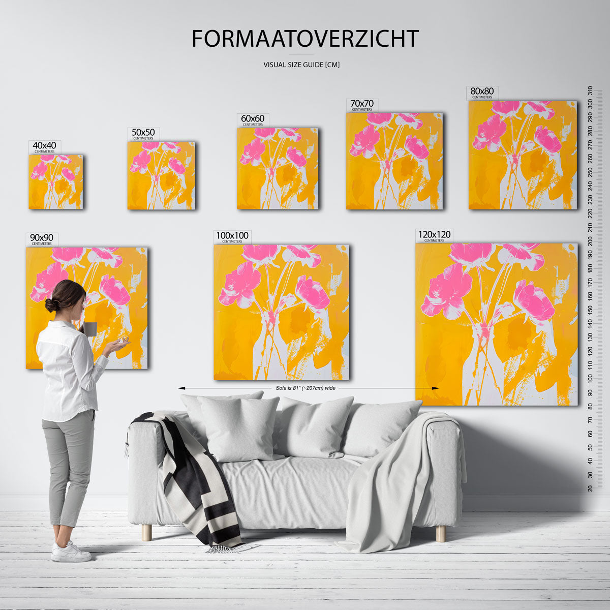 Bloemen in vaas Poster