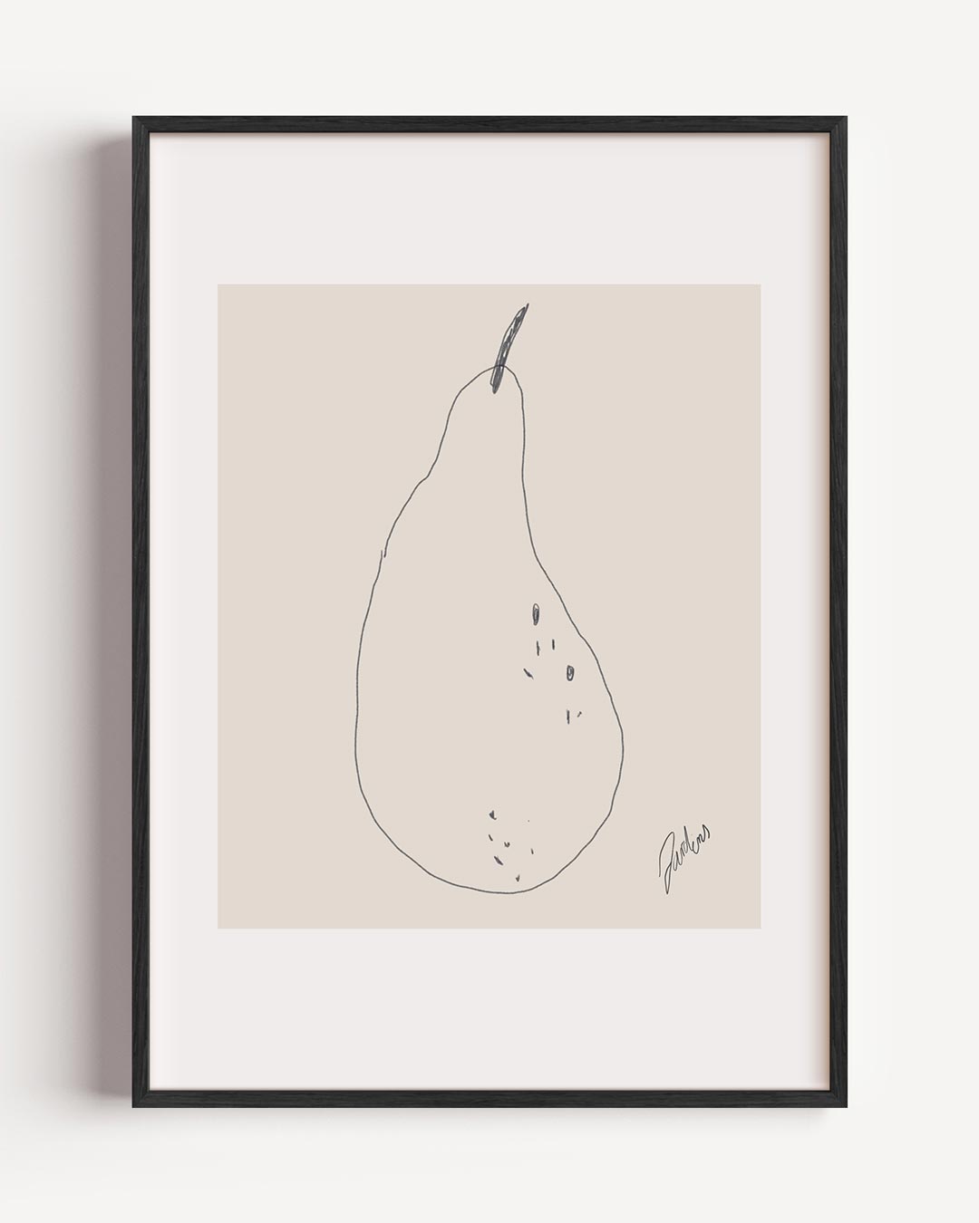 Minimalistische Peer Illustratie Poster-WallArtistic