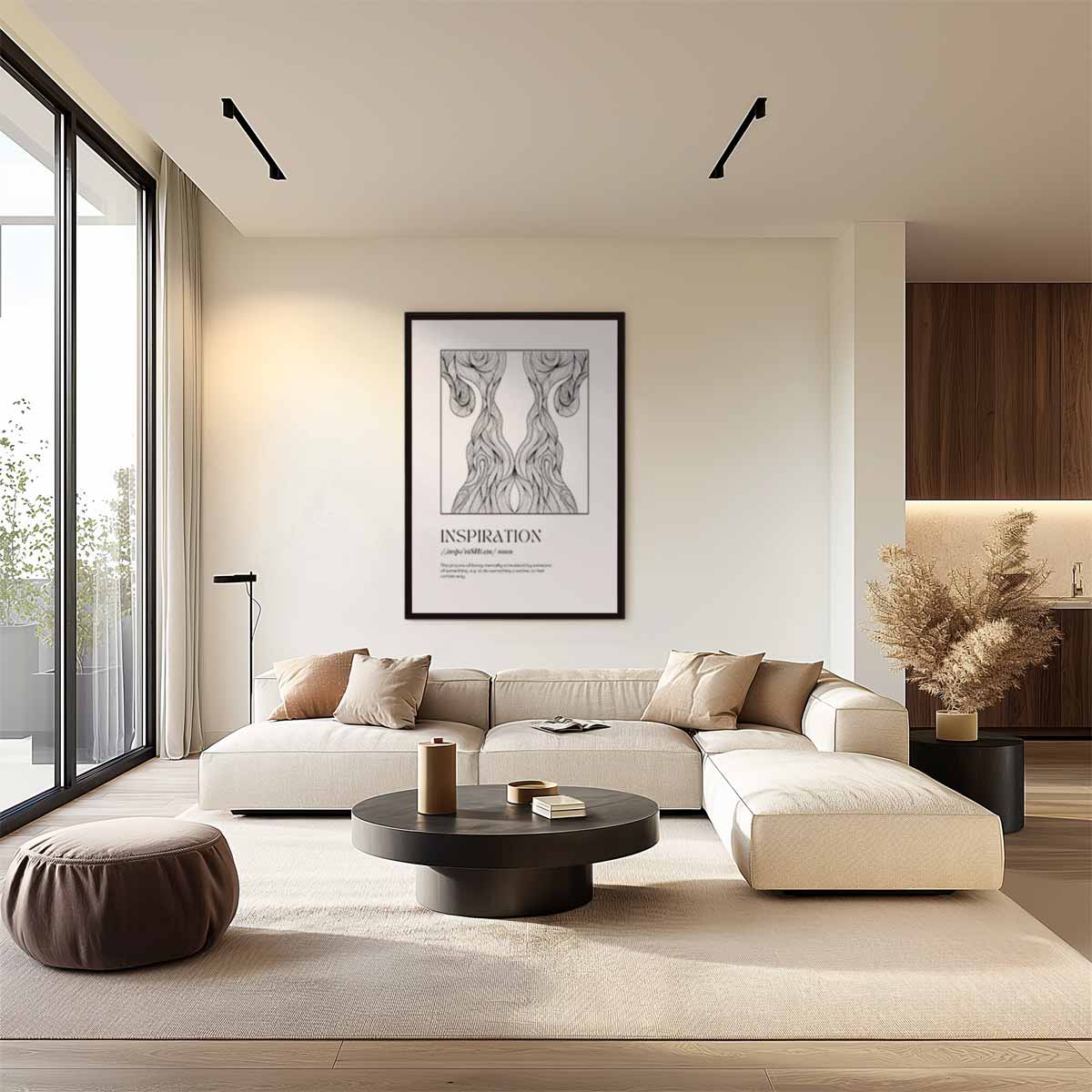 Inspiratie in Lijnen Kunstwerk-canvas-dibond-plexiglas-wanddecoratie-WallArtistic