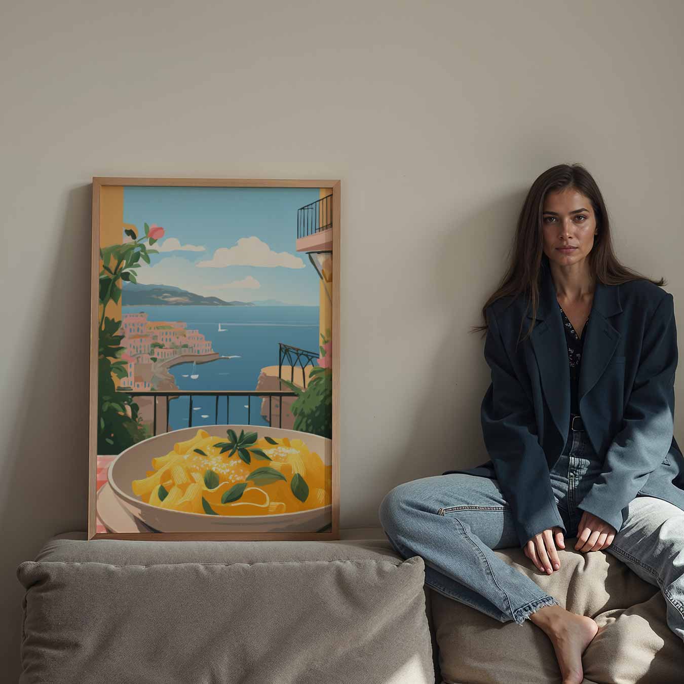 Mediterrane Pracht aan de Muur Poster-WallArtistic