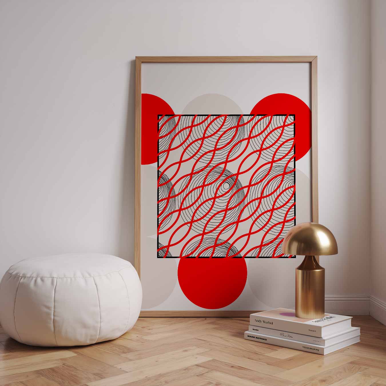 Modern Artistieke Golven Poster