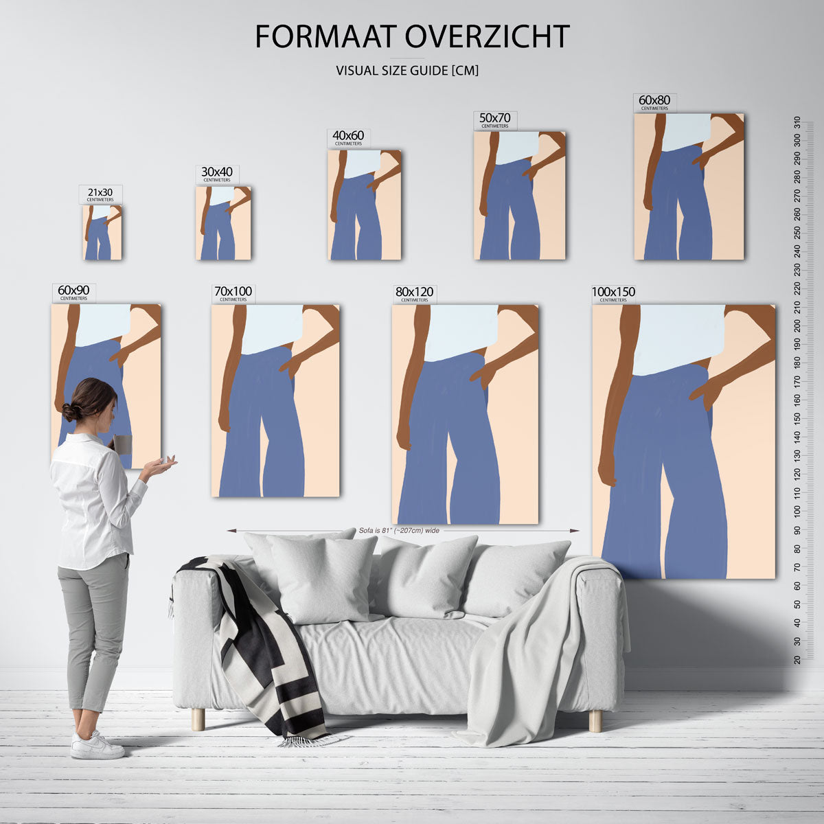 Stijlvolle figuur Poster
