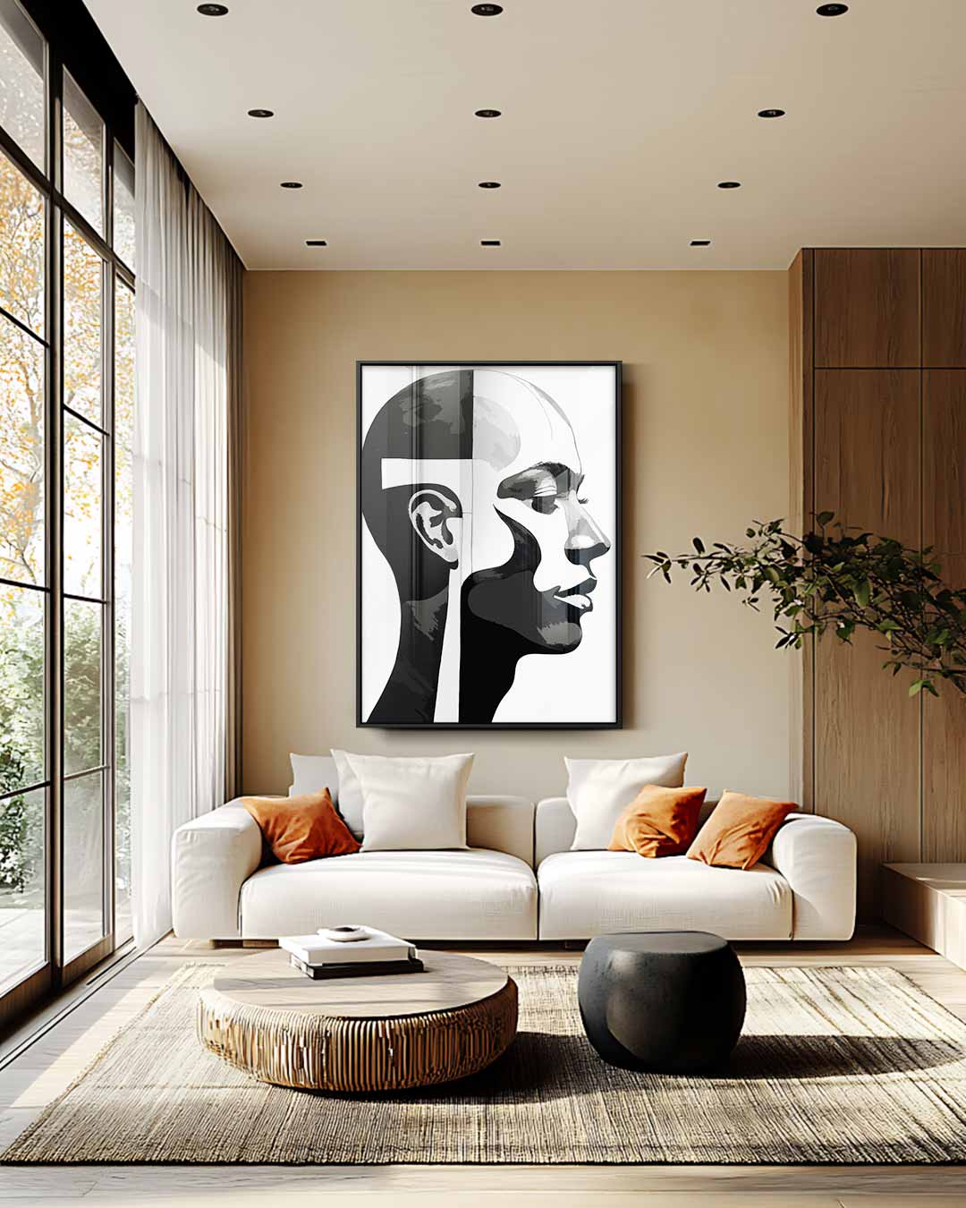 Contrasterende Profielen Kunstwerk-canvas-dibond-plexiglas-wanddecoratie-WallArtistic