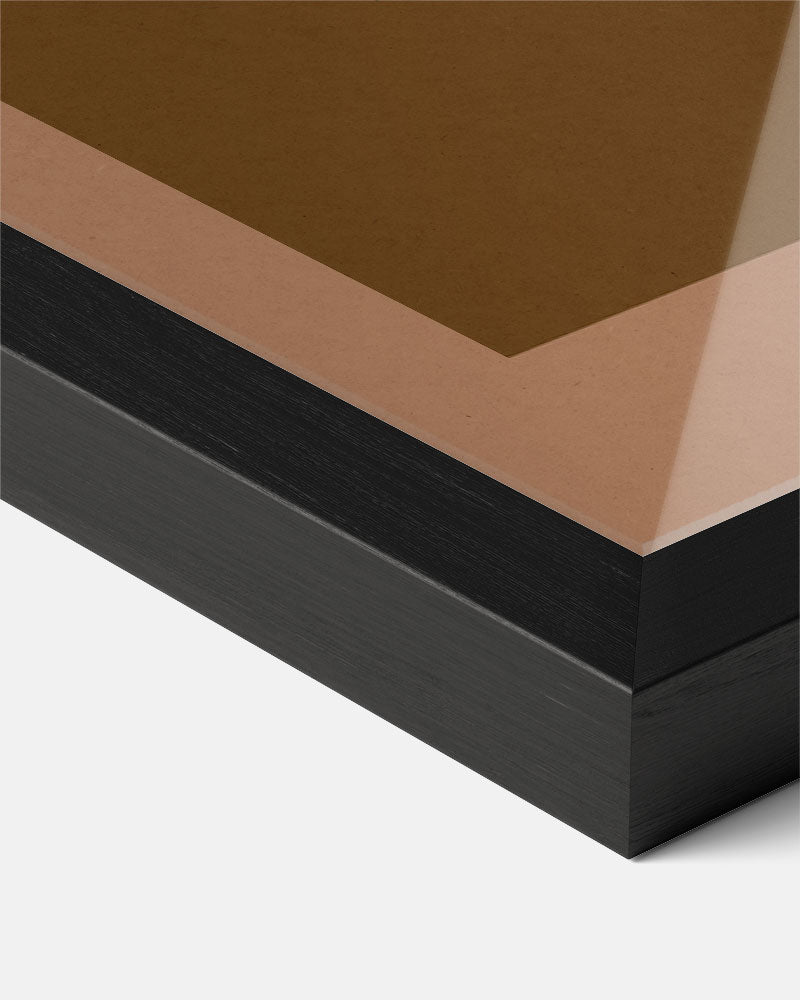 Zonnestraal Bruin Poster-WallArtistic