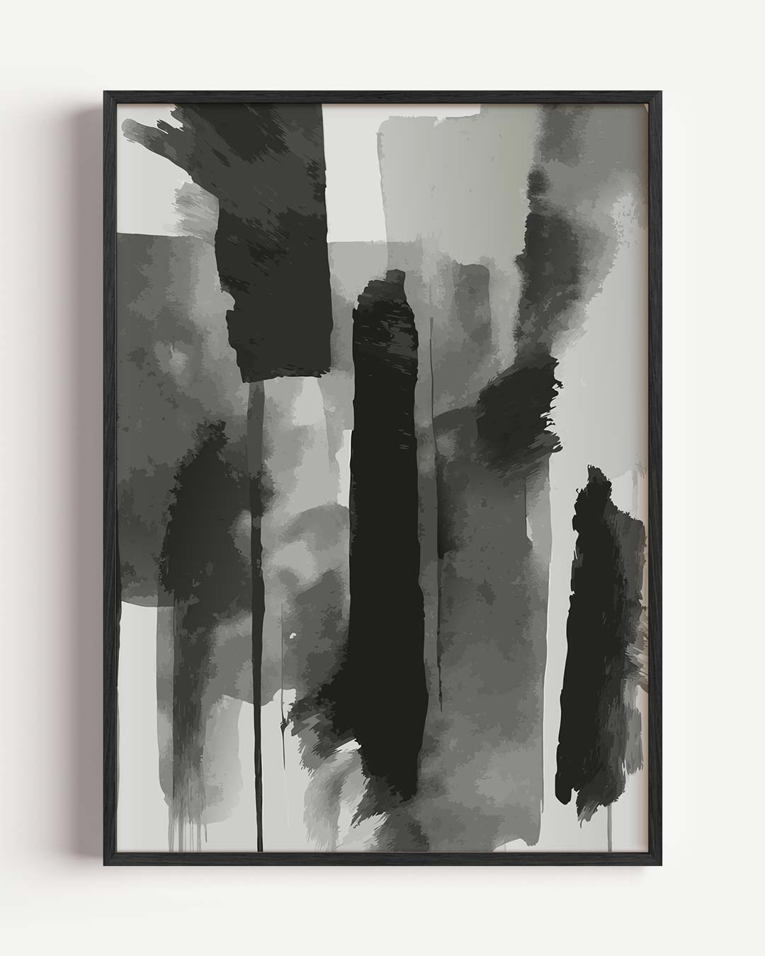 Abstracte Monochroom Postervormgeving Poster-WallArtistic