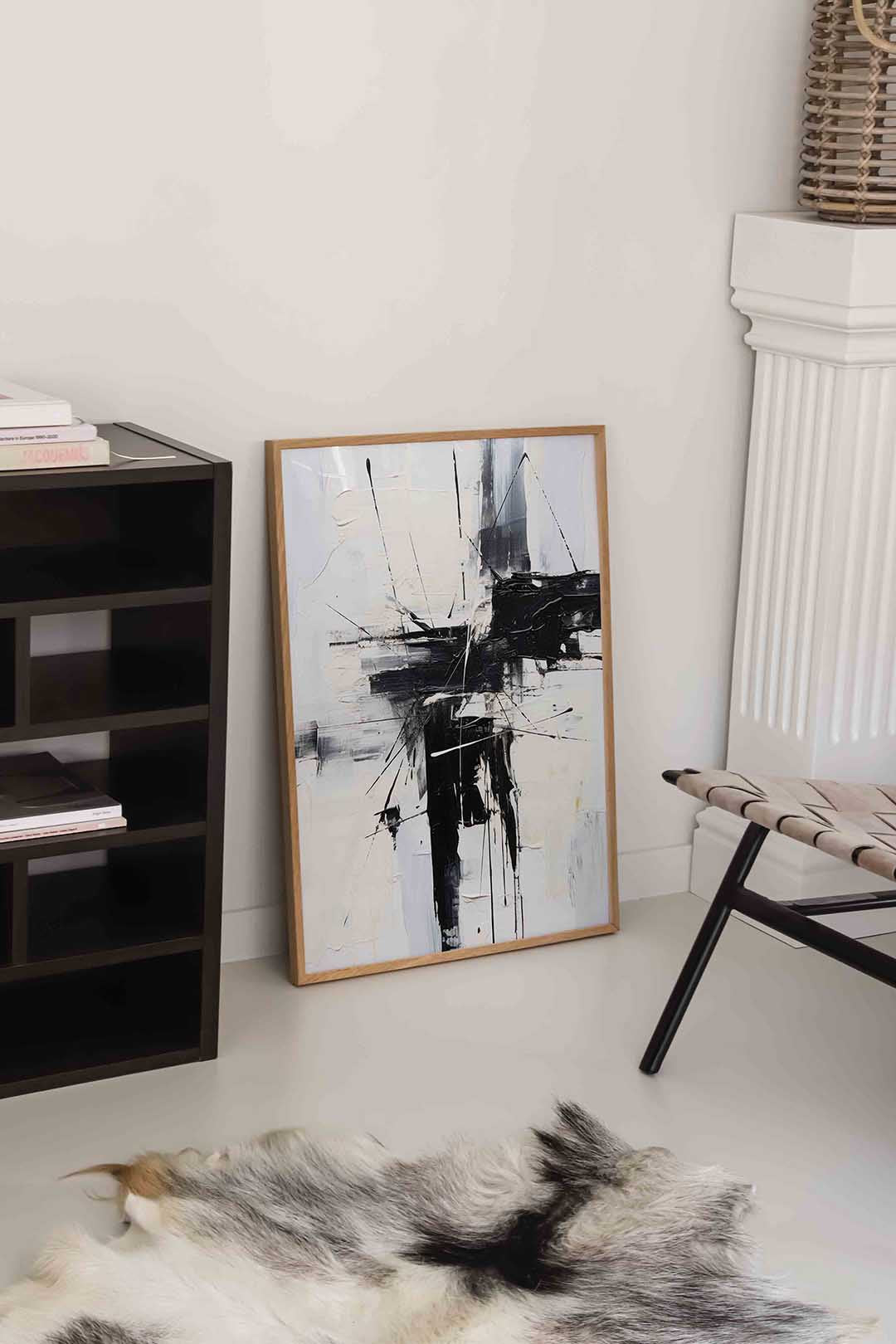 Abstracte zwart wit Poster