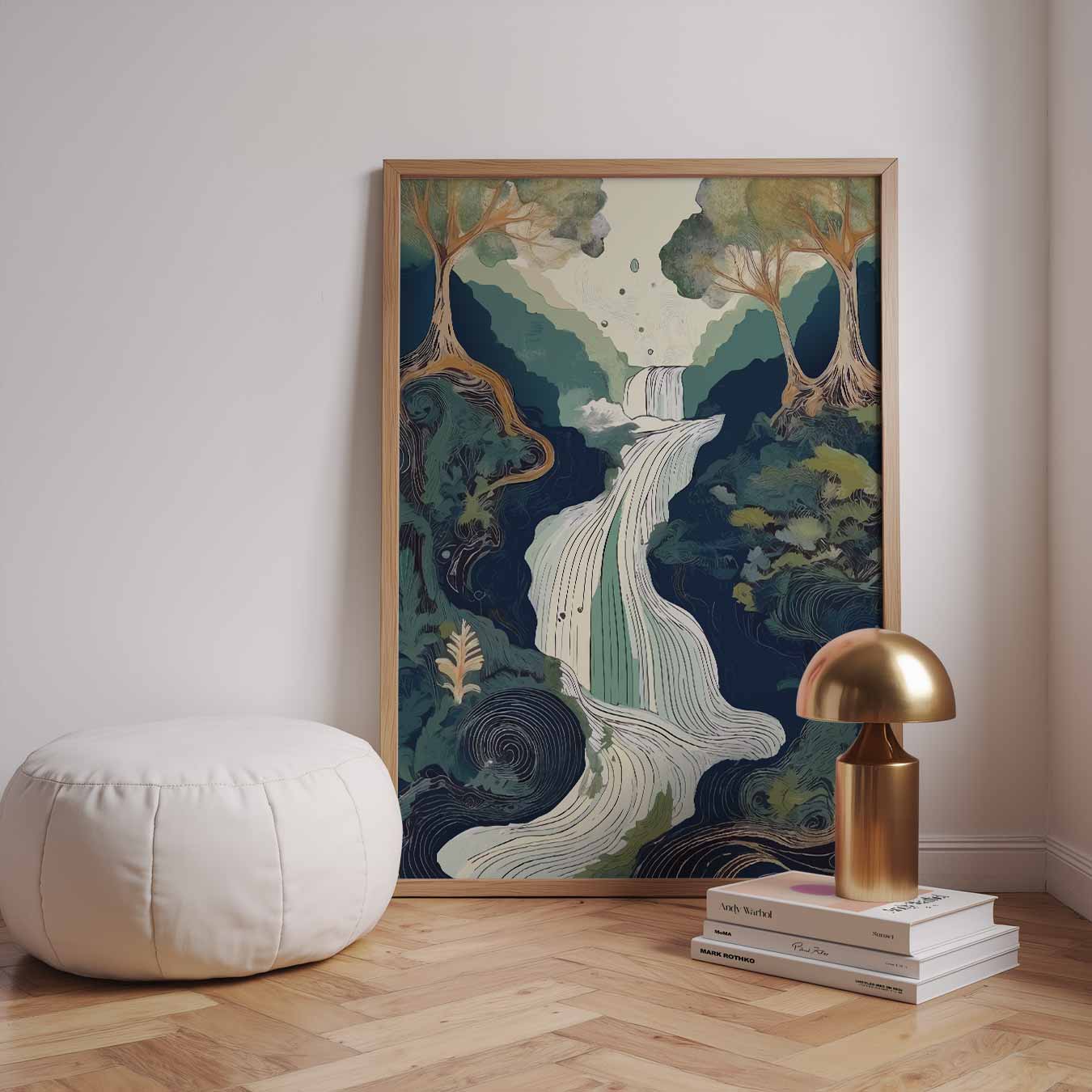 Dromerige Waterval Poster