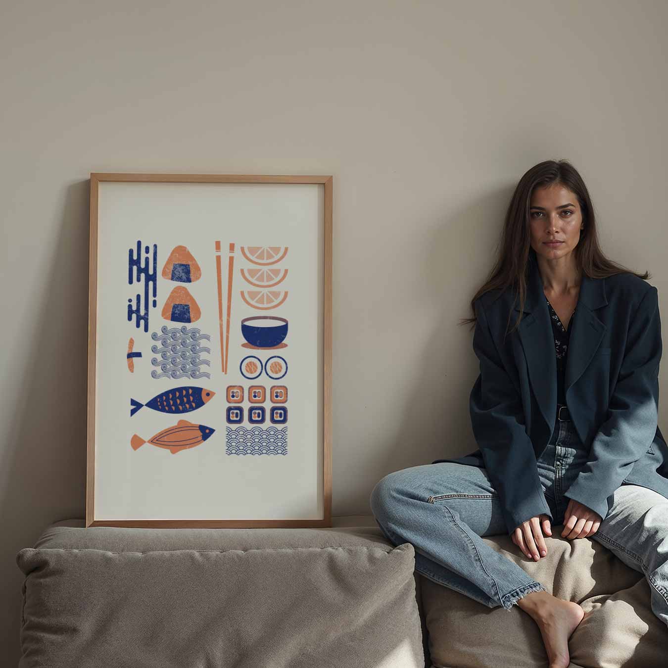 Japanse Eetervaring Poster-WallArtistic