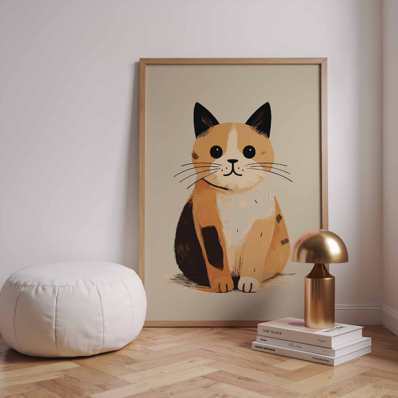 Schattige Kattenposter voor Thuis Poster-WallArtistic