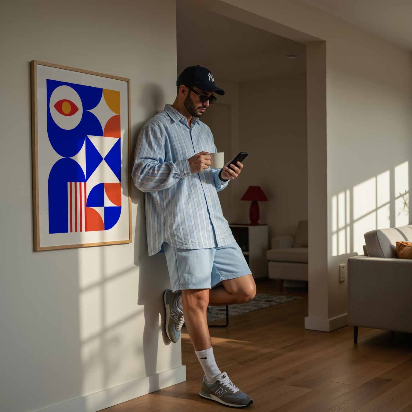 Retro Geometrische Kunstposter-WallArtistic