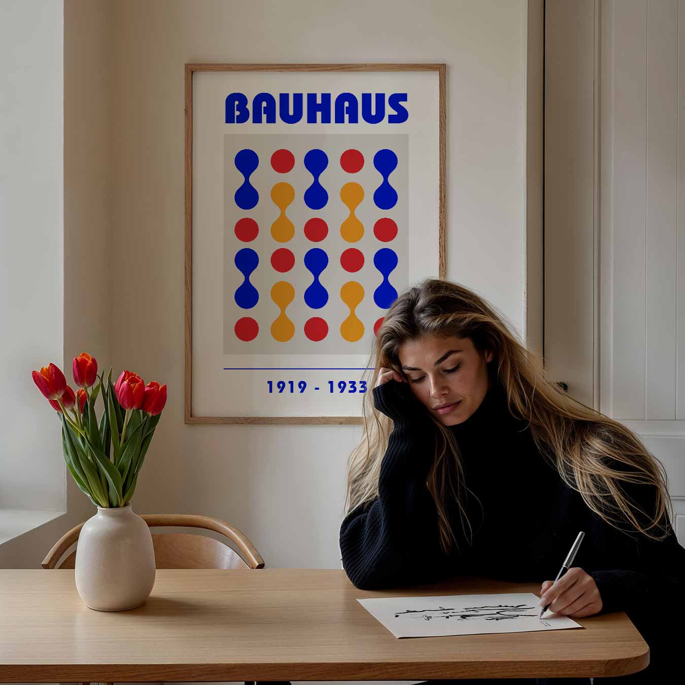 Retro Bauhaus Kunstposter