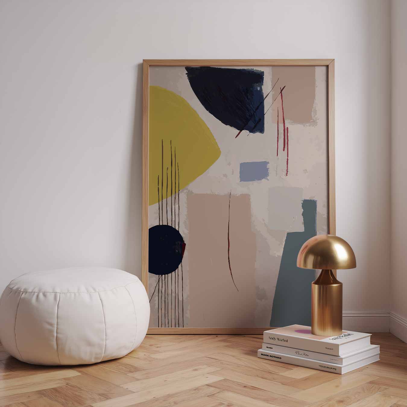 Moderne Abstracte Compositie Poster
