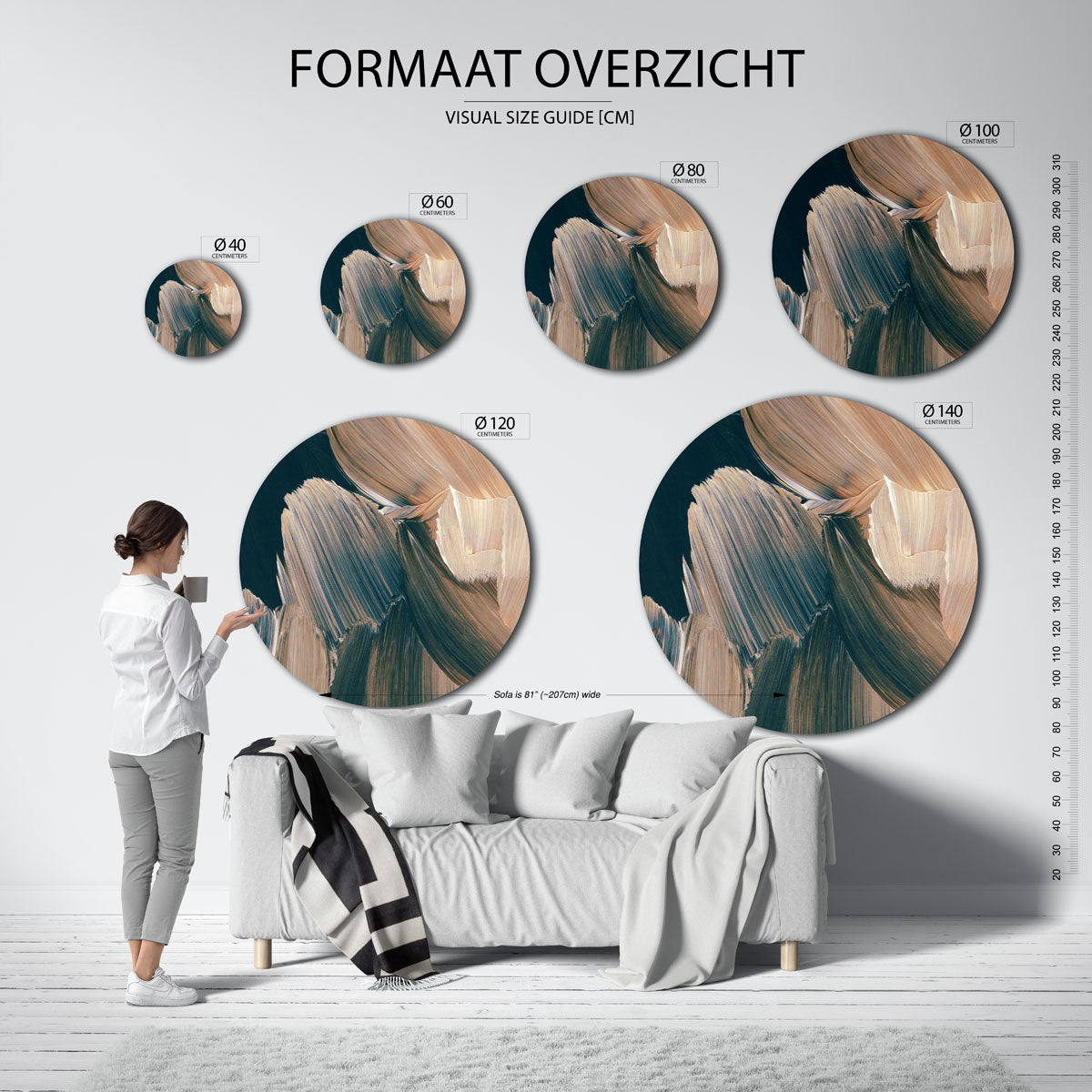Abstracte Muurcirkel