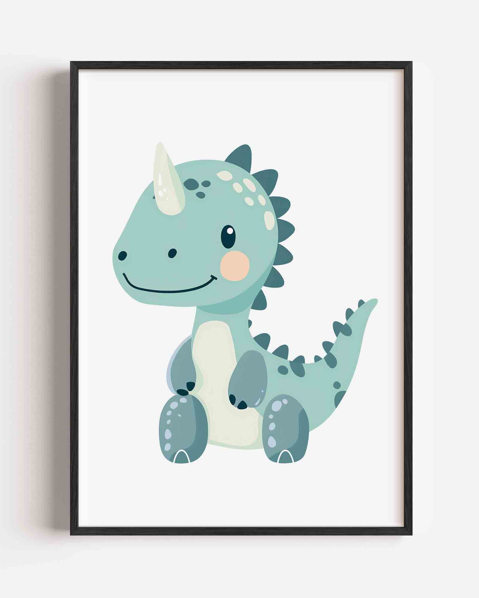 Schattige dinosaurus Poster