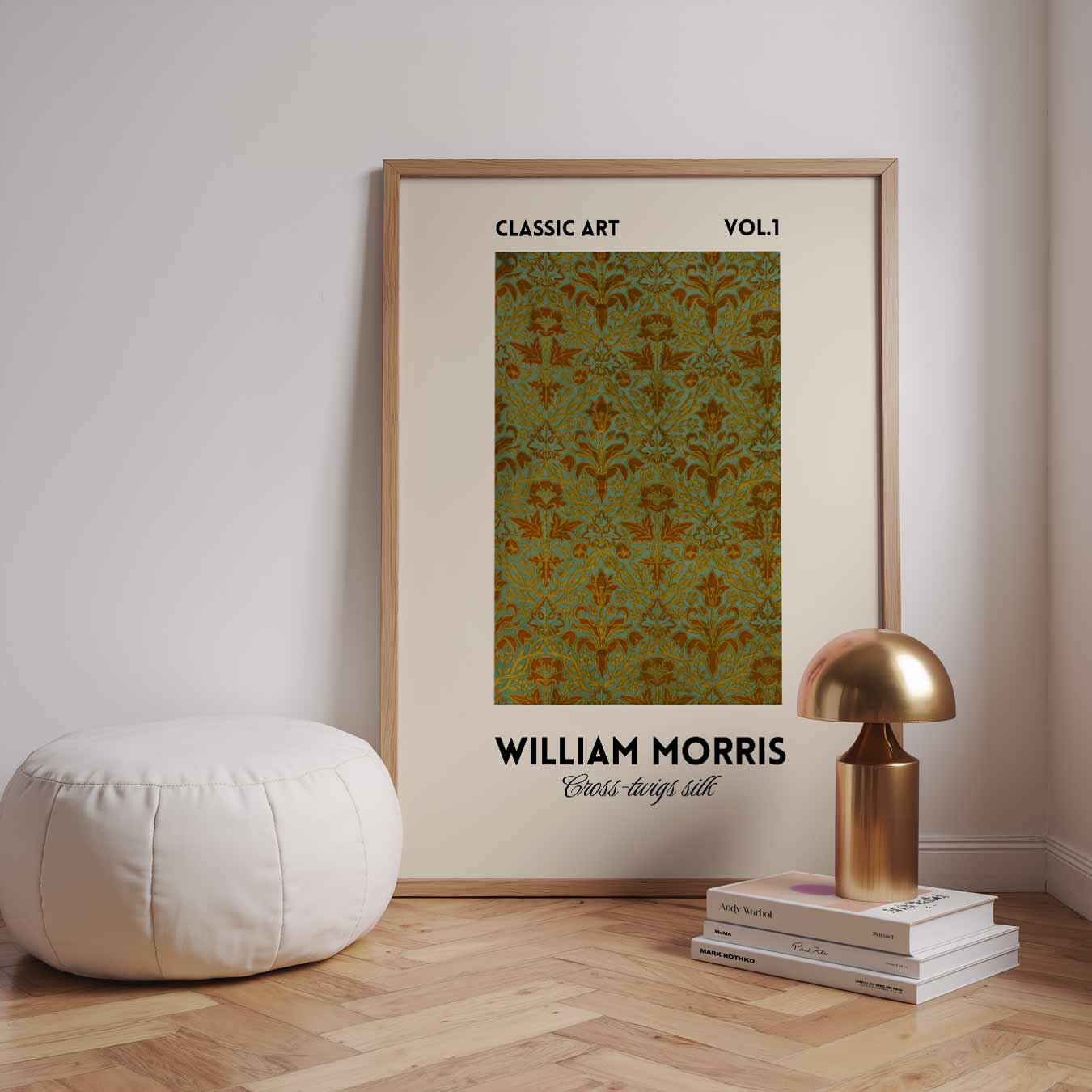 William Morris Cheadle Design Silk Poster-WallArtistic