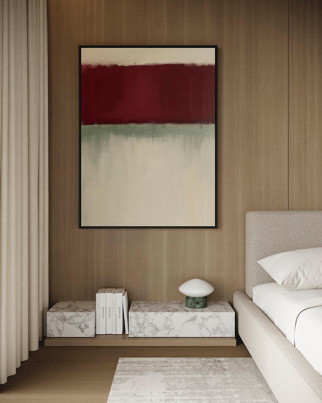 Horizontale kleurvlakken Kunstwerk