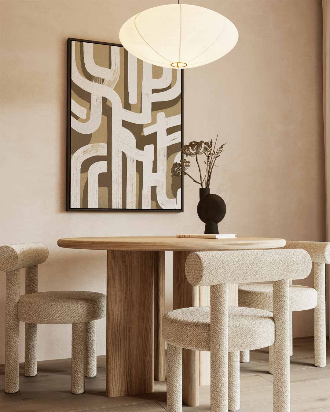 Krachtige Abstracte Patroon Kunstwerk-canvas-dibond-plexiglas-wanddecoratie-WallArtistic