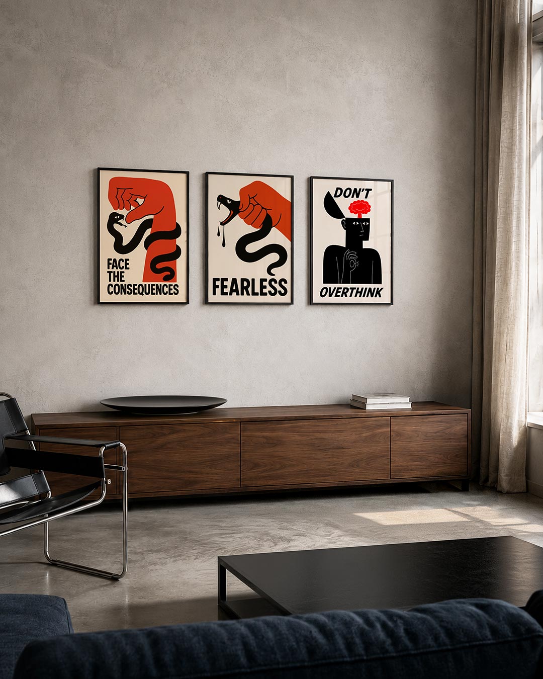 Krachtige confrontatie Posterset