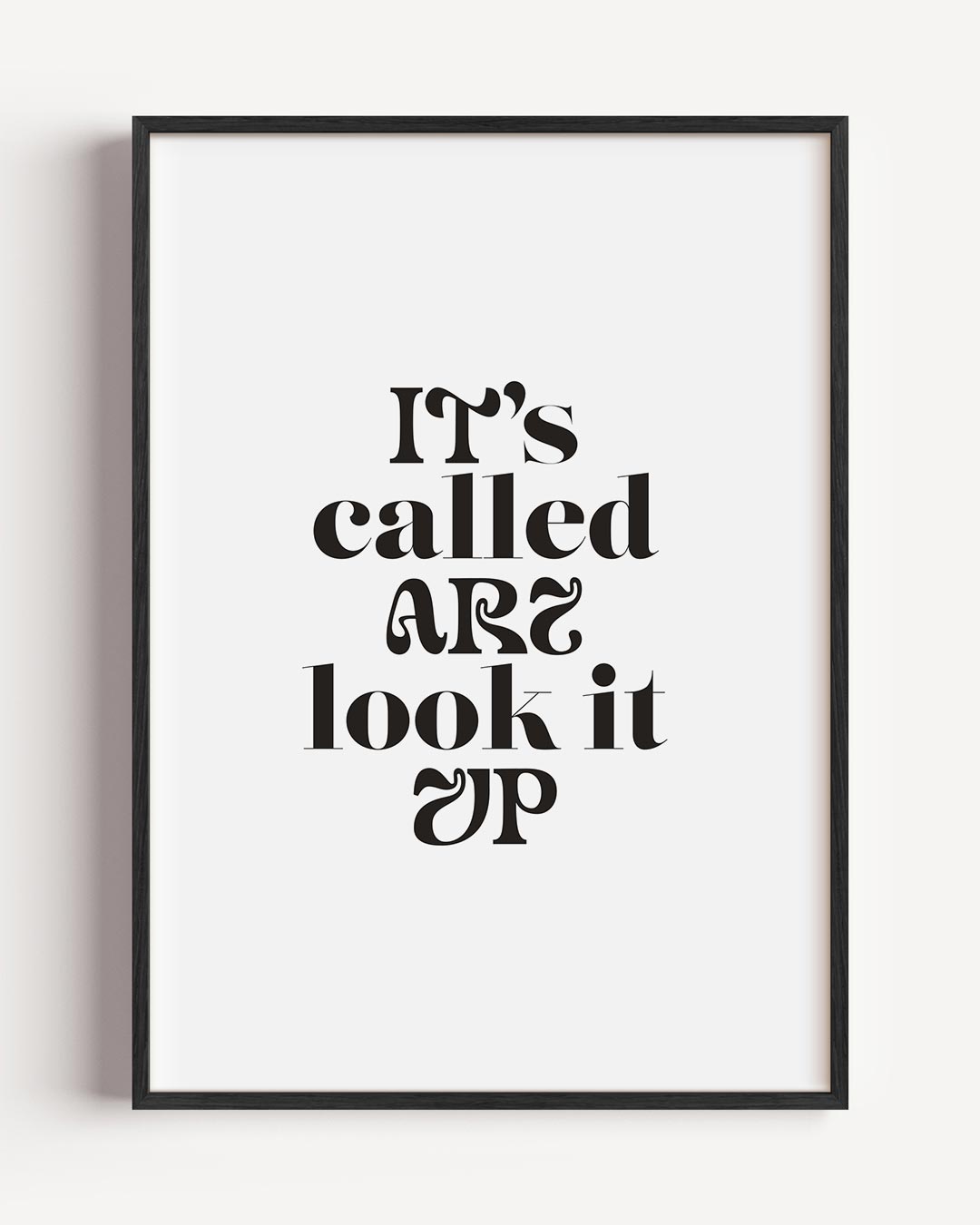 Inspirerende Typografie Poster-WallArtistic