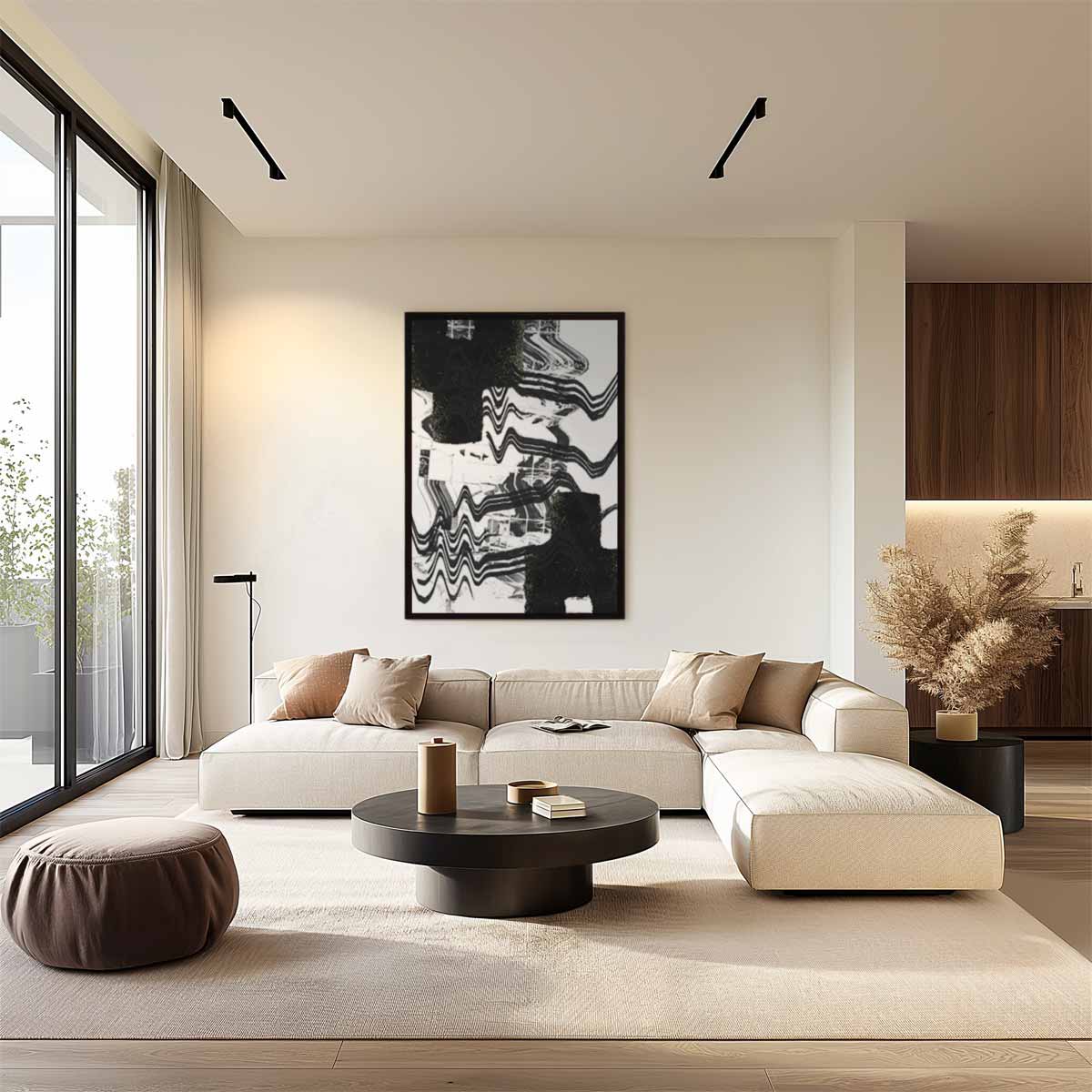 Dynamische Golven Kunstwerk-canvas-dibond-plexiglas-wanddecoratie-WallArtistic