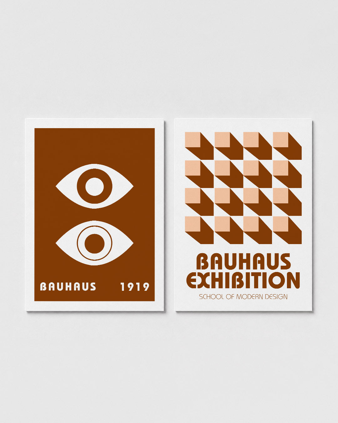 Oogvormen en contrast Postersets