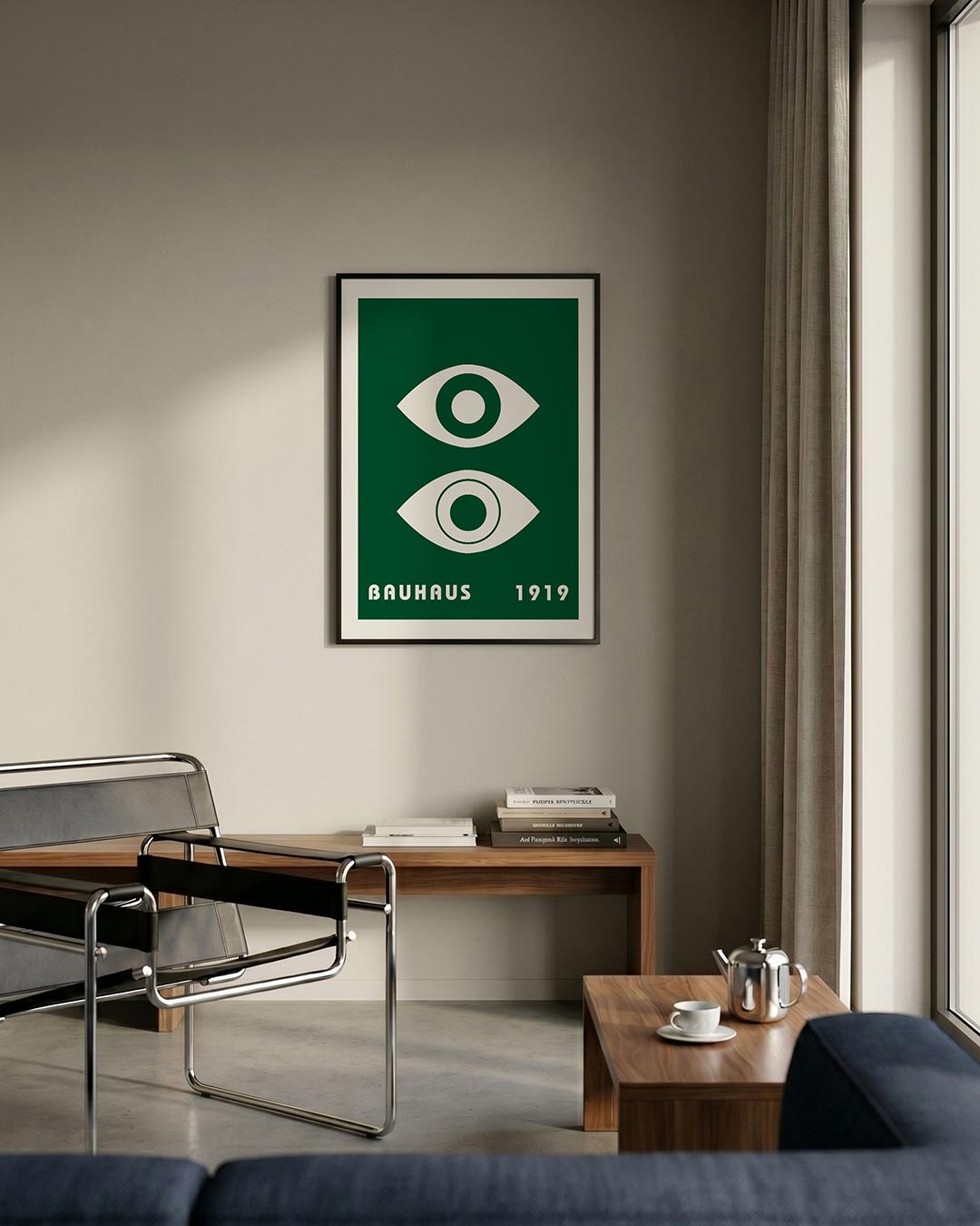 Oogvormen en tekst Poster